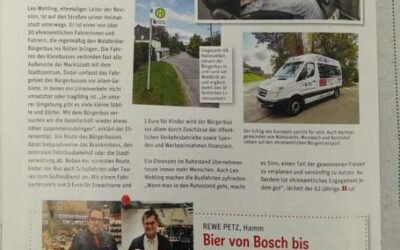 Leo Wehling als Fahrer des Waldbröler Bürgerbusses